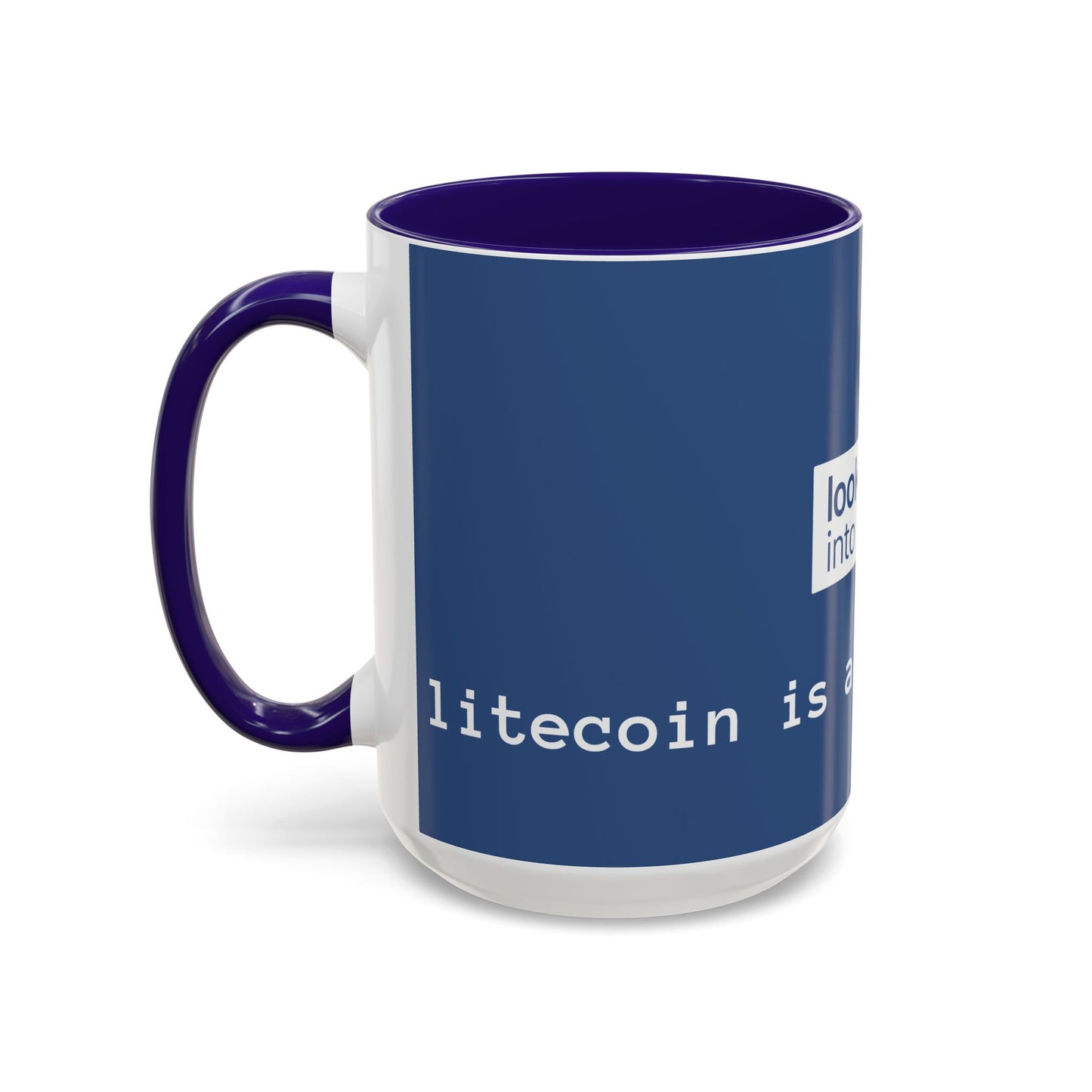 Bitcoin vs Litecoin Crypto Mug – “Look into L” Logo Coffee Cup (11oz/15oz)