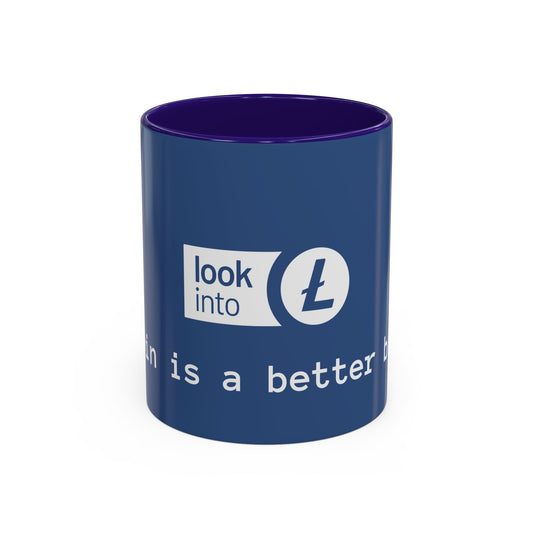 Bitcoin vs Litecoin Crypto Mug – “Look into L” Logo Coffee Cup (11oz/15oz)