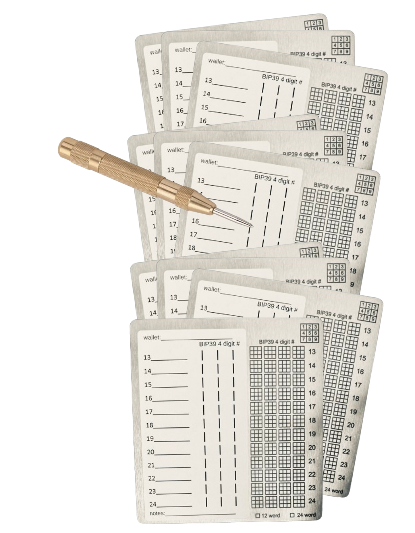 Masters Plate 10 Package - double sided