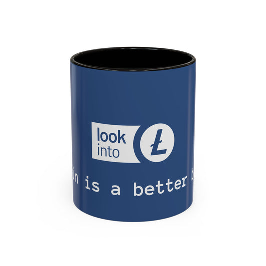 Bitcoin vs Litecoin Crypto Mug – “Look into L” Logo Coffee Cup (11oz/15oz)