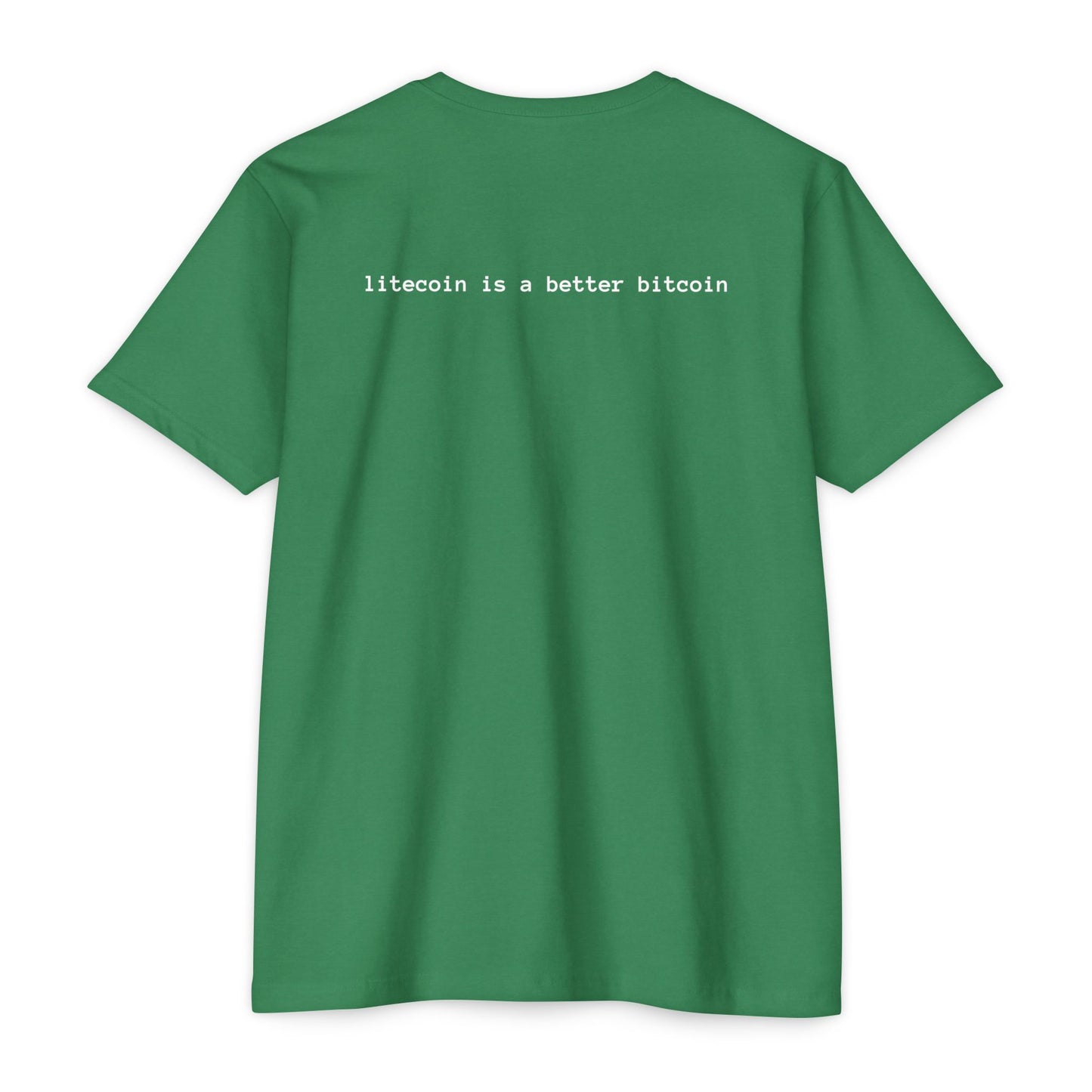 Litecoin Logo T-Shirt — "litecoin is a better bitcoin" Crypto Tee