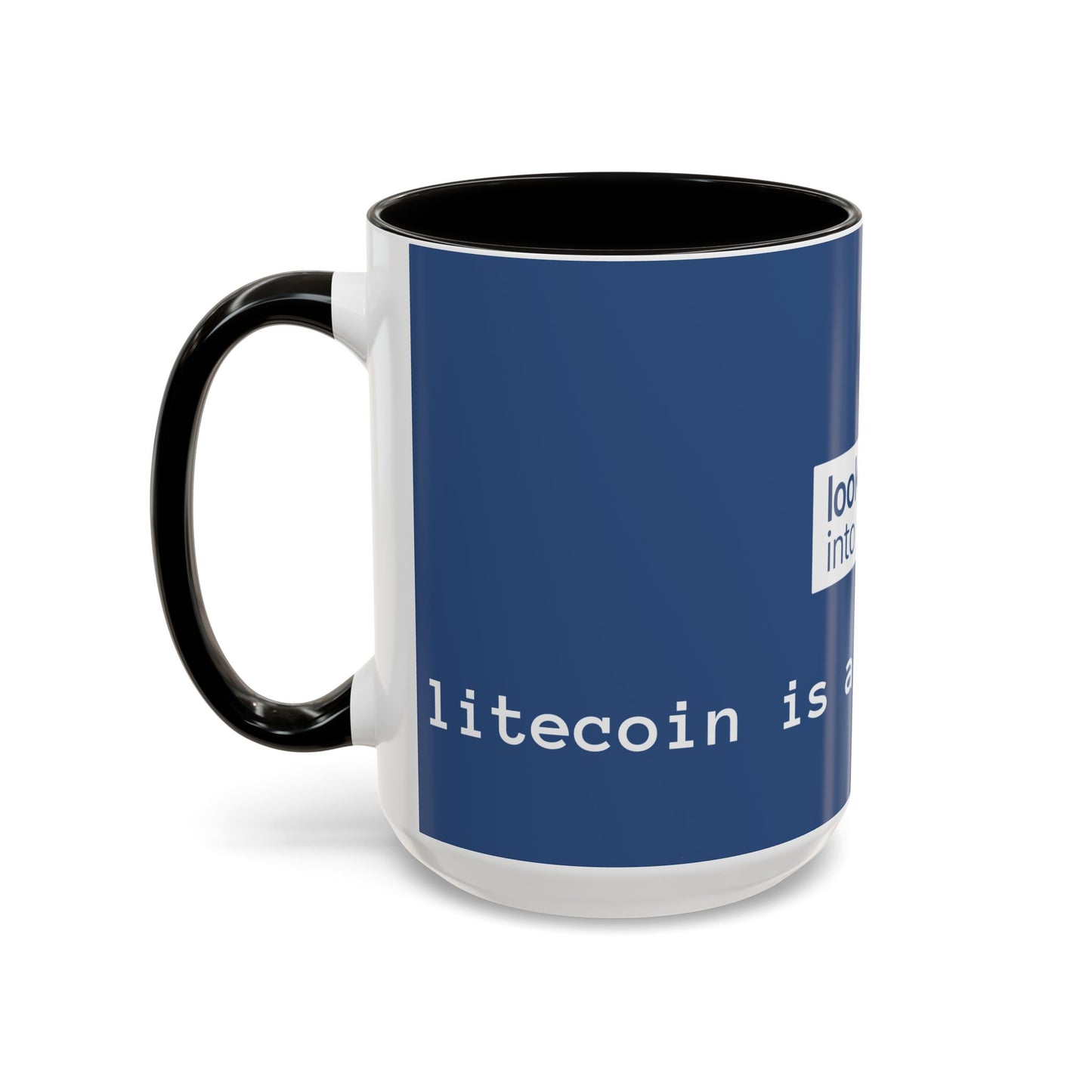 Bitcoin vs Litecoin Crypto Mug – “Look into L” Logo Coffee Cup (11oz/15oz)