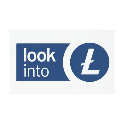 Look Into Litecoin Logo Car Magnet — Crypto Decal for Vehicles