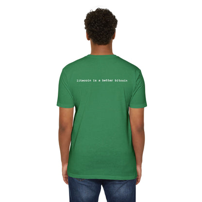 Litecoin Logo T-Shirt — "litecoin is a better bitcoin" Crypto Tee