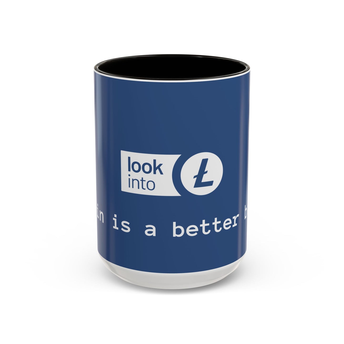 Bitcoin vs Litecoin Crypto Mug – “Look into L” Logo Coffee Cup (11oz/15oz)