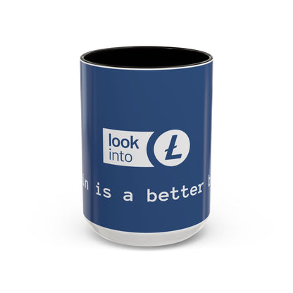 Bitcoin vs Litecoin Crypto Mug – “Look into L” Logo Coffee Cup (11oz/15oz)