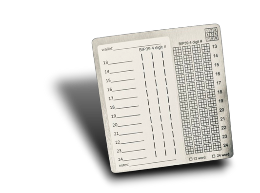 Masters Plate - 1 plate only (punch tool sold separately) - double sided