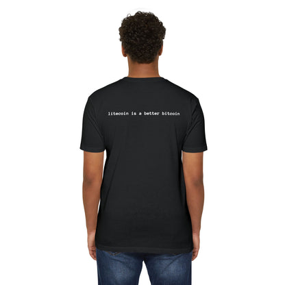Litecoin Logo T-Shirt — "litecoin is a better bitcoin" Crypto Tee