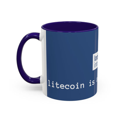 Bitcoin vs Litecoin Crypto Mug – “Look into L” Logo Coffee Cup (11oz/15oz)