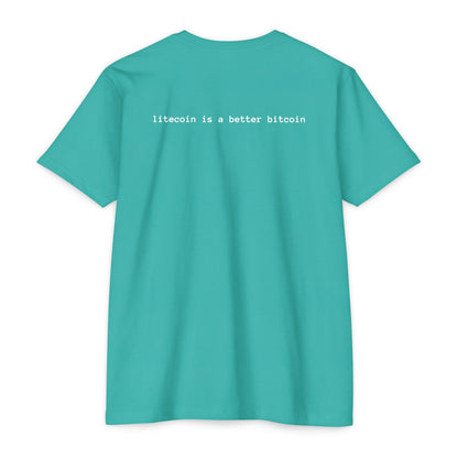 Litecoin Logo T-Shirt — "litecoin is a better bitcoin" Crypto Tee