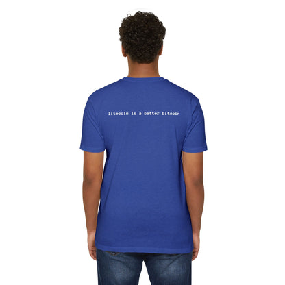 Litecoin Logo T-Shirt — "litecoin is a better bitcoin" Crypto Tee