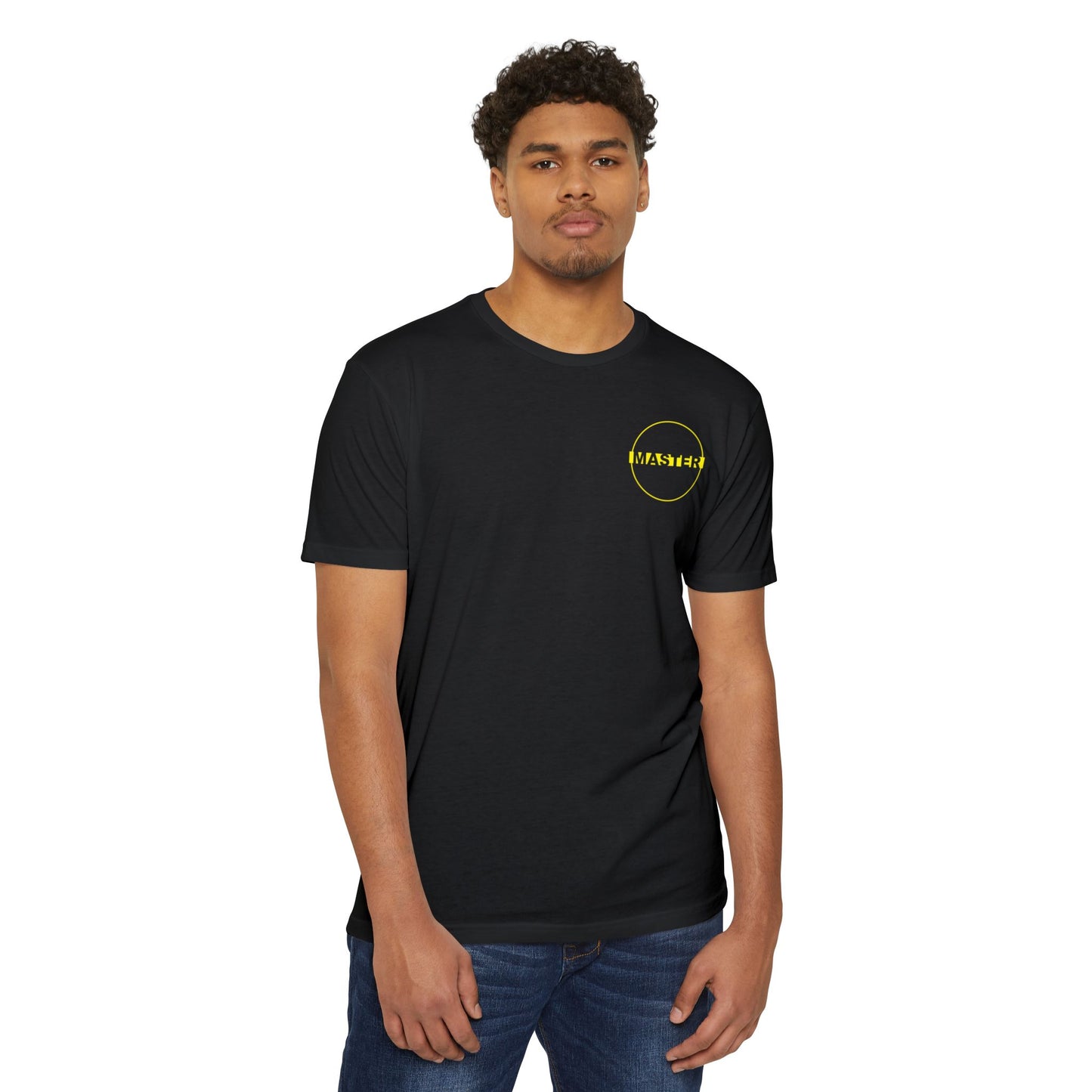 "MASTER" T-shirt with Charlie > Satoshi on the back