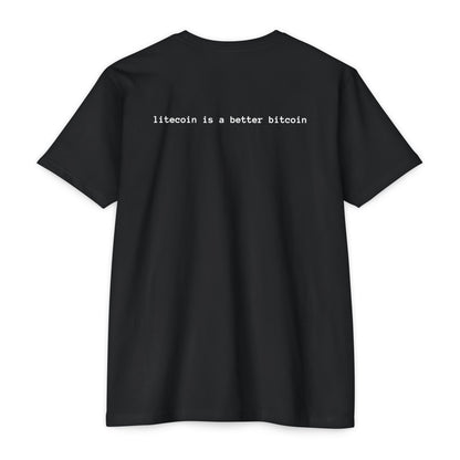 Litecoin Logo T-Shirt — "litecoin is a better bitcoin" Crypto Tee
