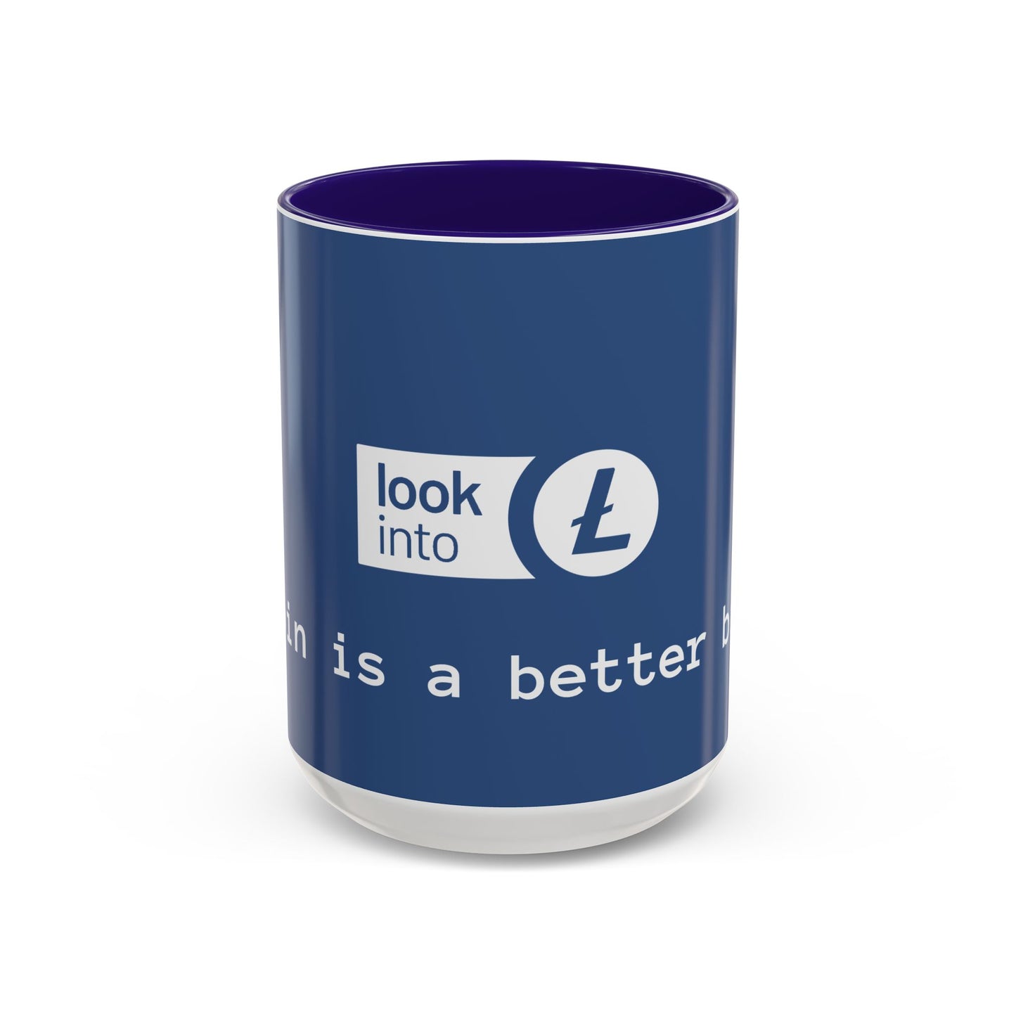 Bitcoin vs Litecoin Crypto Mug – “Look into L” Logo Coffee Cup (11oz/15oz)