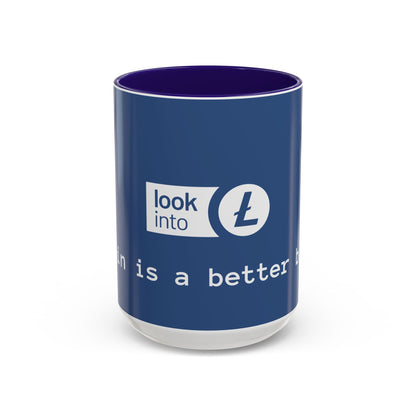 Bitcoin vs Litecoin Crypto Mug – “Look into L” Logo Coffee Cup (11oz/15oz)
