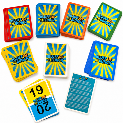 Bluff of the Bunch™ – Social Deduction & Bluffing Card Game | 84 Cards | Ages 7+ | 3–10 Players | Party Game for Family & Friends